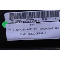 2015-2018 BMW X5M Storage Compartment Box With Leather Cover 6072982 OEM