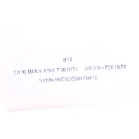 2015 2016 2017 2018 BMW X5M F85 Rear Door Handle Carrier Right OEM