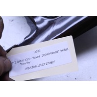 2012-2015 BMW 335i Center Console Dash Vent Grille Wood Trim Set