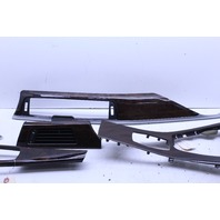2012-2015 BMW 335i Center Console Dash Vent Grille Wood Trim Set