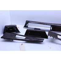2012-2015 BMW 335i Center Console Dash Vent Grille Wood Trim Set