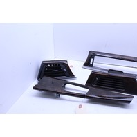 2012-2015 BMW 335i Center Console Dash Vent Grille Wood Trim Set