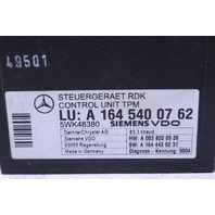 2006 Mercedes Benz SL500 R230 TPMS Tire Pressure Control Module A1645400762 OEM