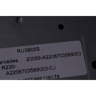 2006 Mercedes Benz SL500 R230 Navigation Nav GPS DVD Player A2208703589 OEM