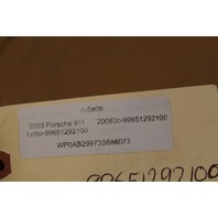 2001-2004 Porsche 911 996 Turbo Spoiler Wing Engine Trunk Deck Lid Has Damage OEM