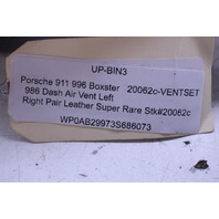 2000-2004 Porsche 911 Boxster Dash Air Vents Leather Pair Right Left