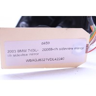 1995-2001 BMW 740i 750i Right Side View Door Mirror 51168165122 OEM