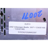 2001 2002 Volkswagen Beetle AM FM Radio Cassette Player 1C0035180E OEM