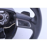 2009 2010 2011 2012 Audi A3 Steering Wheel Paddle Shift 3 Spoke Leather 8R0419091GT OEM