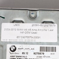 2009-2012 BMW X5 X6 Amp Amplifier Lear Hifi 65129275579 OEM Used