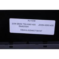 2006-2008 BMW 750i Climate Temperature Control Panel 64116981405 OEM