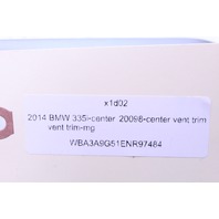 2012-2015 BMW 335i Center Dash Air Vent Surround Trim Wood