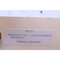 2009 Smart Fortwo Hazard Heated Seat Lock Switch Panel 4518204510 OEM