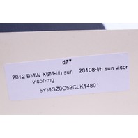 2011-2014 BMW X6M Sun Visor Left - 51167281665 OEM