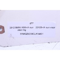 2011-2014 BMW X6M Sun Visor Right - 51167281666 OEM