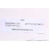 2008-2013 BMW 128i 135i Convertible Folding Top Flap Driver Left 51127174773 OEM
