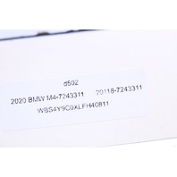 2015-2020 BMW M2 M3 M4 Rear Seat Belt Receiver Buckle - 72117243311 OEM