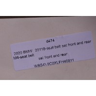 2015 2016 2017 2018 2019 2020 BMW M4 M-Tech Seat Belt Set Front Rear OEM