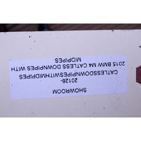 2015 2016 2017 2018 BMW M4 F32 Catless Downpipe Mid Pipe Damaged Stock#20128