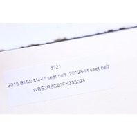 2015-2020 BMW M4 Coupe Left Rear Seat Belt Retractor Driver