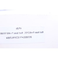 2015-2020 BMW M4 Coupe Right Front Seat Belt Retractor OEM