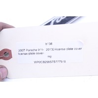 Porsche 911 996 997 Boxster Cayman 986 License Plate Surround Frame