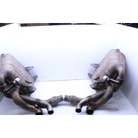 2005-2008 Porsche 911 997 Eisenmann Valved Sport Exhaust Mufflers Pair Set OEM