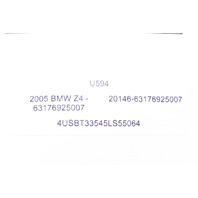 2003-2008 BMW Z4 Fog Light Left OEM