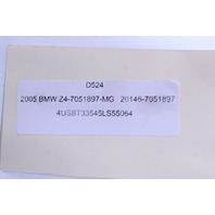 2003-2008 BMW Z4 E85 Interior Rear View Mirror 51167051897 Auto Dim OEM