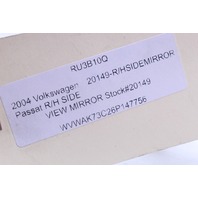 1999 2000 2001 2002 2003 Volkswagen Passat Door Mirror Side View Right