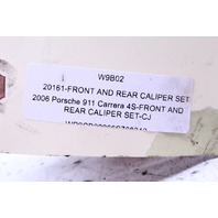 2005-2012 Porsche 911 997 S Brake Calipers Brembo Front Rear Right Left Set Red OEM