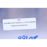 2001-2003 BMW 525i E39 Sedan Engine Computer Module ECU ECM DME 7525355 OEM