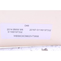 2012-2018 BMW 640i 650i M6 Center Console Leather Black 51169278760 OEM