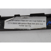 2012-2018 BMW M6 Carbon Fiber Interior Dash Console Shift Bezel Door Trim Set OEM