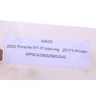 2002 Porsche 911 996 Front Left Driver Brake Rotor OEM
