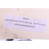 2002 Porsche 911 996 C4 Carrera 4 Brake Rotor Left Rear OEM