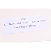 2009 2010 2011 2012 BMW 328i 335i M3 Coupe Rear Seat Belt Retractor Right OEM