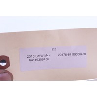 BMW M4 F82 Radio Heater AC Temperature Climate Control Surround Bezel 9306450 OEM