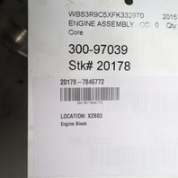 2015-2020 BMW M2 M3 M4 S55 Engine Motor Cylinder Block Bed Plate OEM NOTE