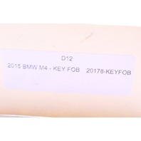 2015 BMW M4 F82 Key Fob