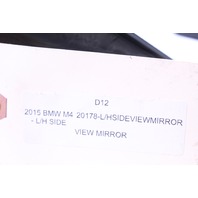 2015 2016 2017 2018 BMW M4 Door Mirror Left Side Rear View