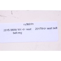 2015 BMW M4 F82 Left Rear Seat Belt Retractor