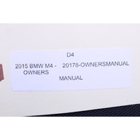 2015 BMW M4 Owner Manual and Case