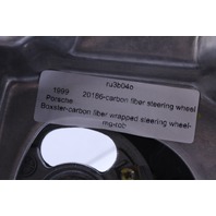 Porsche 911 Boxster Steering Wheel 4 Spoke Tiptronic Carbon Fiber Cracked OEM