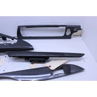 2012-2018 BMW M6 Carbon Fiber Interior Dash Console Shift Bezel Door Trim Set OEM