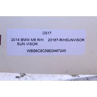 2013-2019 BMW 640i 650i M6 Gran Coupe Sun Visor Right Alcantara OEM