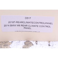 2014-2019 BMW M6 Gran Coupe Rear Center Console Vent W/ Stitched Leather