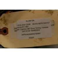 2005-2012 Porsche 911 997 Boxster Cayman 987 Door Wiring Harness Left OEM