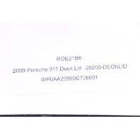 2005-2008 Porsche 911 997 Engine Lid Rear Trunk Decklid OEM