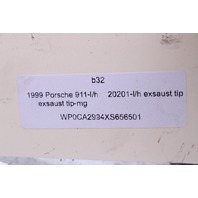1999-2001 Porsche 911 996 EXhaust Muffler Tip Left OEM